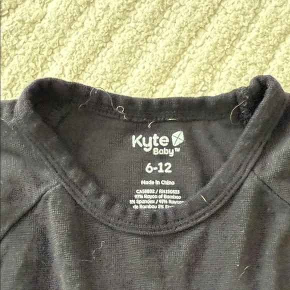 Kyte Baby Bamboo Jersey Short Set - Black - Picture 2 of 2